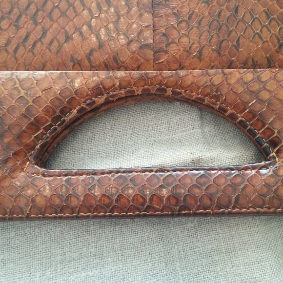 Unique rare vintage snake skin hand bag. - Picture 2 of 6